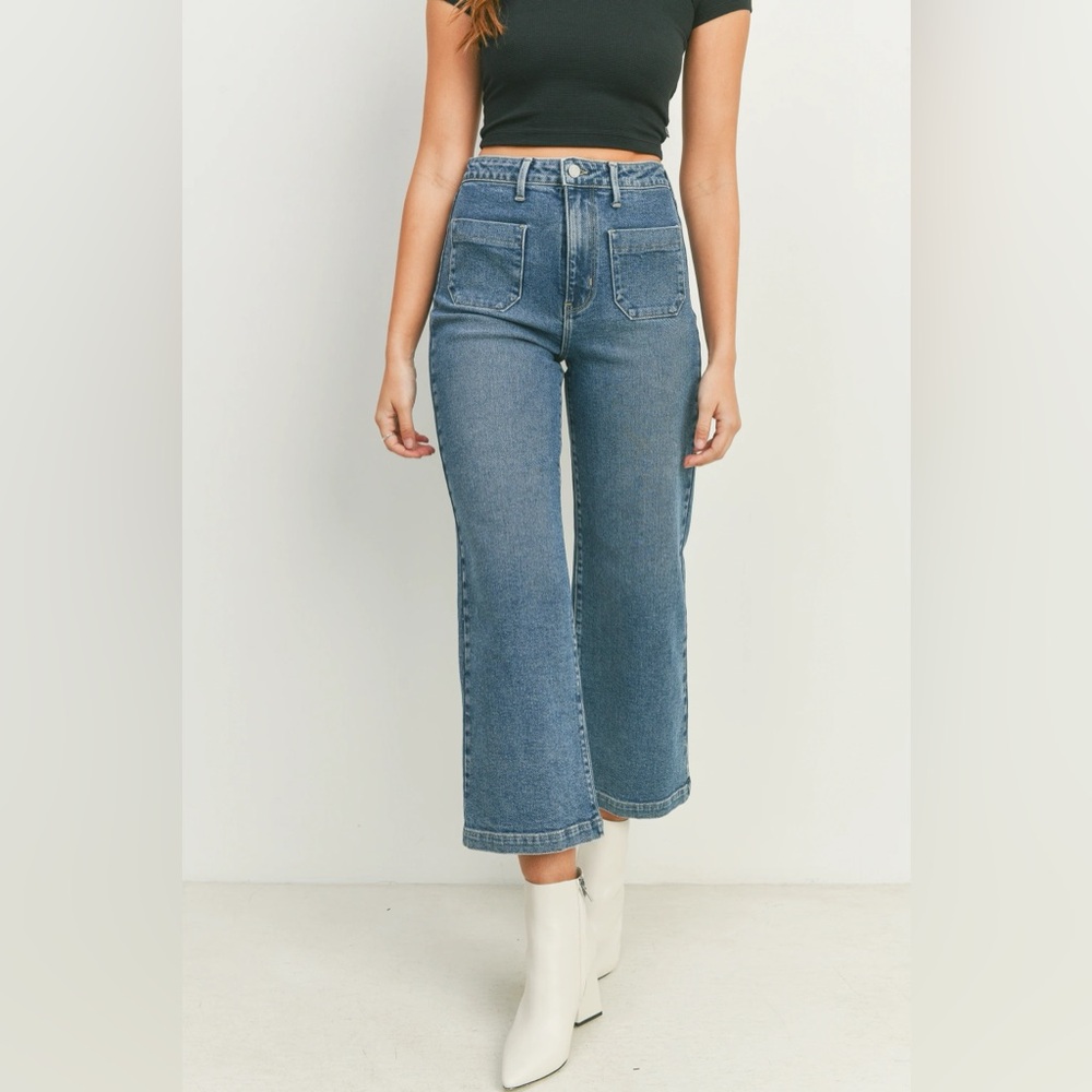 Just Black Denim Women’s The Sailor Pocket Wide Leg Size 31
